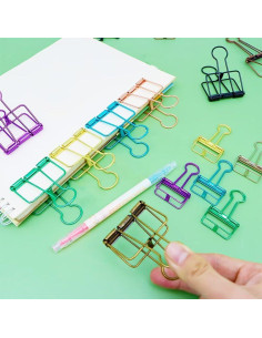 16 Clips de Alambre Metálico Multicolor SEEK RARE M 2