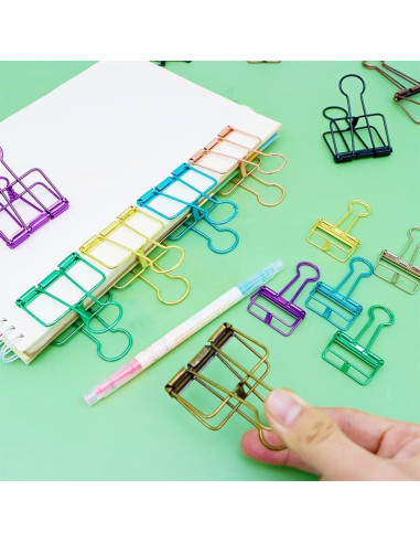 16 Clips de Alambre Metálico Multicolor SEEK RARE M