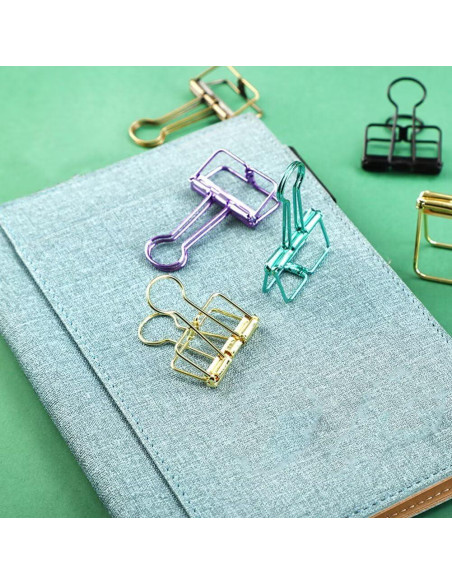 16 Clips de Alambre Metálico Multicolor SEEK RARE M