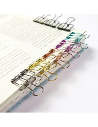 16 Clips de Alambre Metálico Multicolor SEEK RARE M