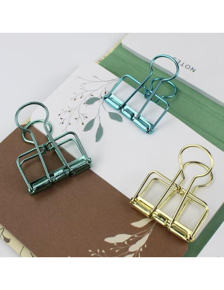 16 Clips de Alambre Metálico Multicolor SEEK RARE M