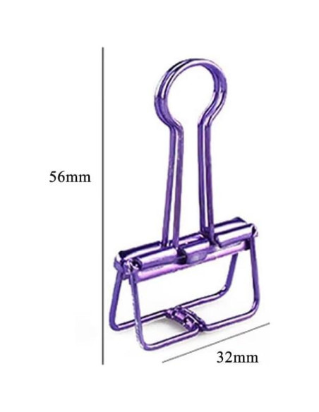 16 Clips de Alambre Metálico Multicolor SEEK RARE M