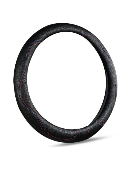 Cubierta de Volante Negra BubabyZZ 15 Pulgadas Antideslizante