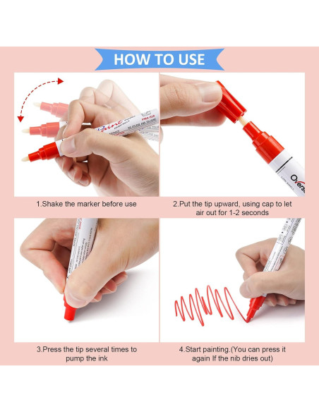 Marcadores Permanentes a Base de Aceite Overseas 48 Unidades
