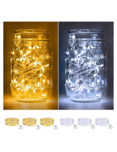 Luces de Hadas a Batería BTFarm 6 Paquete 2.13m 20 LED IP65