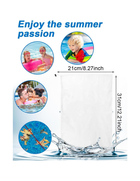 4 Bolsas de Filtro de Malla Fina Sshou-Store 21x31cm para Piscina