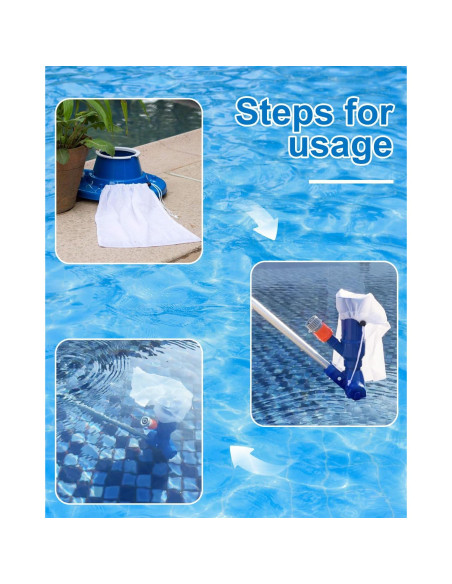 4 Bolsas de Filtro de Malla Fina Sshou-Store 21x31cm para Piscina