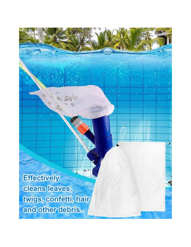 4 Bolsas de Filtro de Malla Fina Sshou-Store 21x31cm para Piscina