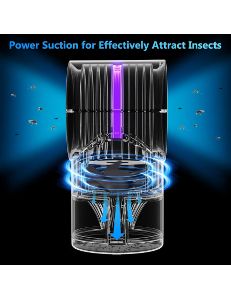 Trampa para Moscas de Fruta FVOAI con Luz y 10 Adhesivos