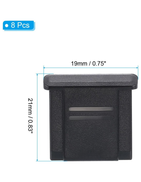 Cubierta Universal para Zapata de Cámara PATIKIL - 4 Pcs Negro