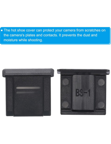 Cubierta Universal para Zapata de Cámara PATIKIL - 4 Pcs Negro