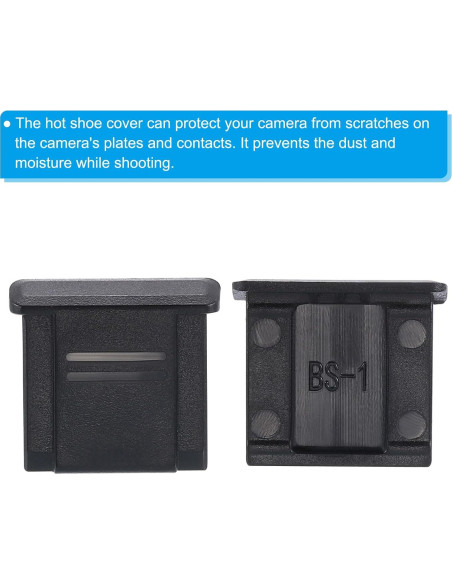 Cubierta Universal para Zapata de Cámara PATIKIL - 4 Pcs Negro