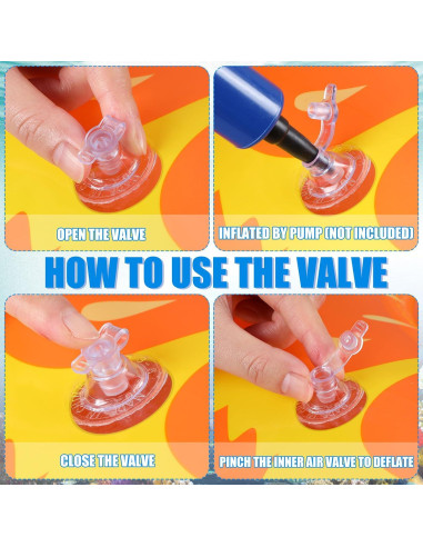 9 Flotadores Inflables para Piscina Leitee 70 cm Resistente UV