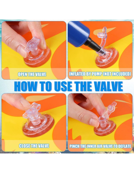 9 Flotadores Inflables para Piscina Leitee 70 cm Resistente UV