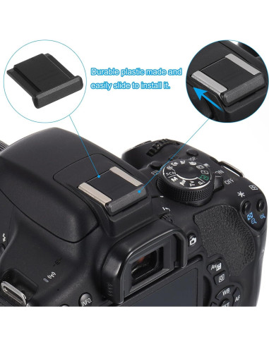 Cubierta Universal para Zapata de Cámara PATIKIL - 4 Pcs Negro