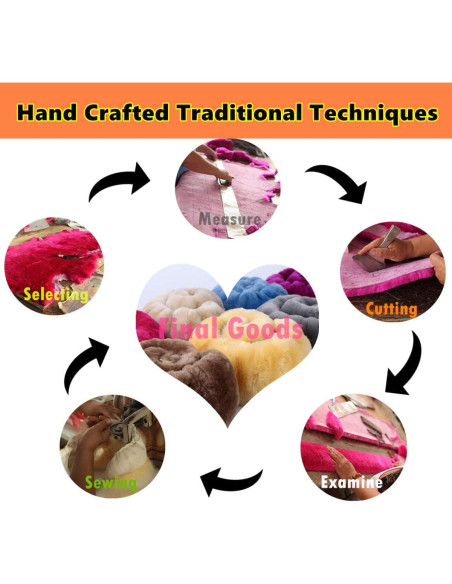 Cubierta de Volante de Piel de Oveja Sisha-A Beige 35-42 cm