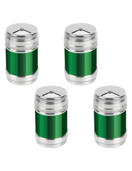 Tarros de Especias SHIDOW 4 Pcs Acero Inoxidable Verde