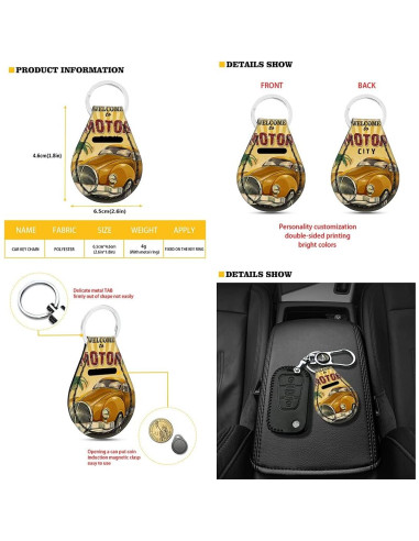 Conjunto de Accesorios para Coche Biyejit Girasoles 11 Piezas