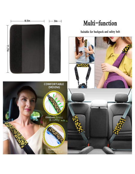 Conjunto de Accesorios para Coche Biyejit Girasoles 11 Piezas