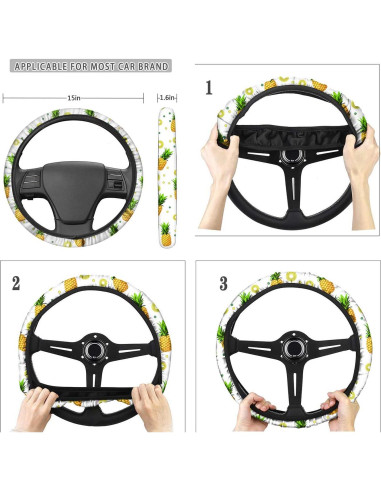 Conjunto de Accesorios para Coche Biyejit Girasoles 11 Piezas