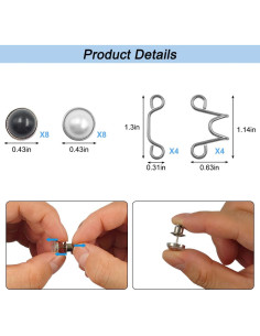 Extensores de Hebilla de Cintura Ajustable IOUALEY 24 Piezas 2