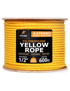 Cuerda de Polipropileno Amarilla 1/2" x 182.88m Xpose Safety