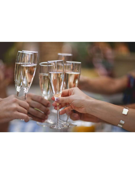 Set de 26 Marcadores de Copas de Vino Pride & Par con Letras Doradas