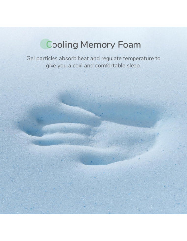 Colchón Viscoelástico Novilla 5 cm para Cama Individual - Suave y Fresco