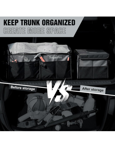 Organizador de Maletero Modular SugarFox 63L + 26L Impermeable