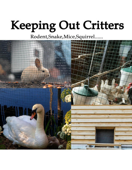 Malla de Hardware Galvanizada 10.16cm x 3.05m 23 Gauge Awioreton