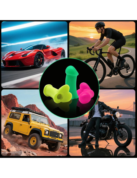 Tapa de Válvula de Neumático Kemuchy Luminosa 4 Piezas