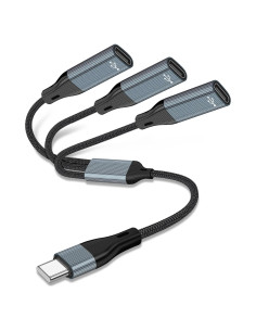 Divisor USB C a 3 USB C hembra Azddur - Compatible con iPad y MacBook