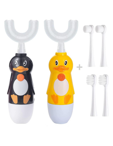 Cepillo de dientes eléctrico Caromolly U+2 para niños 2-6 años