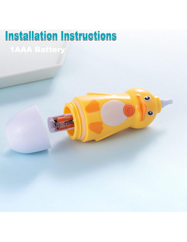 Cepillo de dientes eléctrico Caromolly U+2 para niños 2-6 años