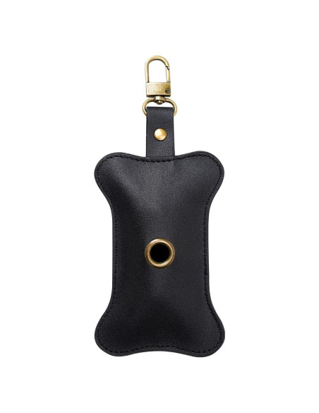 Soporte para Bolsas de Excremento de Perro TOGETRUE Cuero Negro