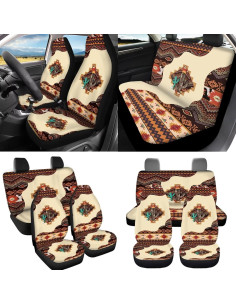 Juego de Fundas de Asiento de Coche Finagallathe Cactus Azteca 2
