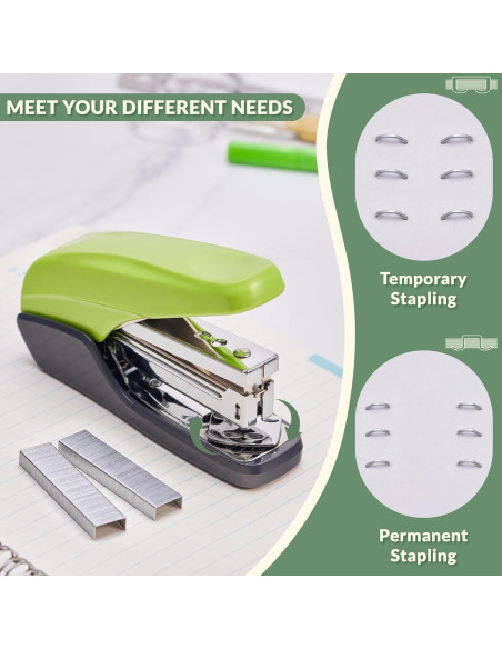 Grapadora NEEWAY Sin Esfuerzo Verde 25 Hojas + Set 4 en 1
