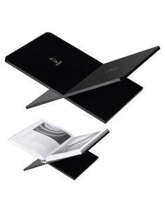 Soporte de Libro Acrílico Grande DECORANY Negro 37.5 x 24 cm