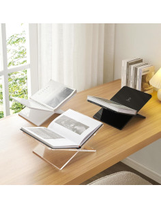 Soporte de Libro Acrílico Grande DECORANY Negro 37.5 x 24 cm 2