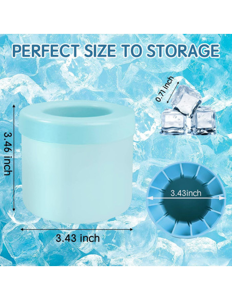 Mini Fabricador de Hielo Aquzhou 60 Cubos Silicona Azul-Verde