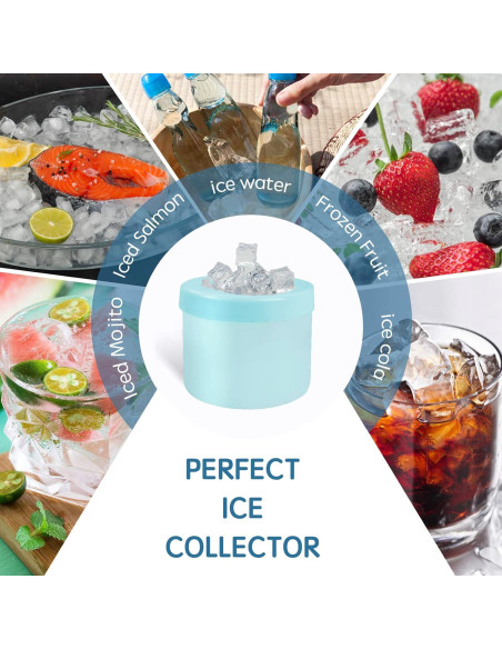 Mini Fabricador de Hielo Aquzhou 60 Cubos Silicona Azul-Verde