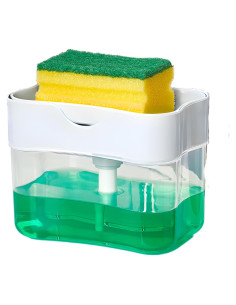 Dispensador de Jabón HEFA para Fregadero de Cocina Blanco