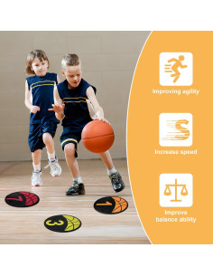 Marcadores de Entrenamiento de Baloncesto FMTYAOIU 23 cm Coloridos 2