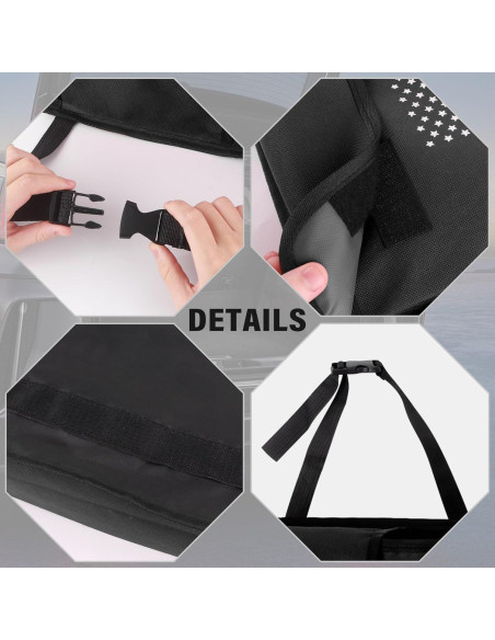 Organizador de Maletero de Coche Turcee 90x25x12 cm Negro