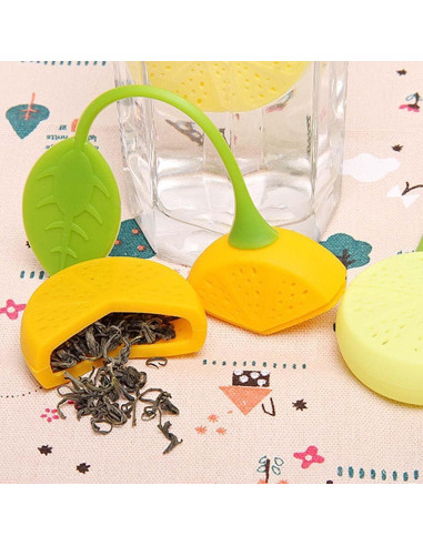 Infusores de Té de Silicona Naranqa - 4 Formas de Fruta