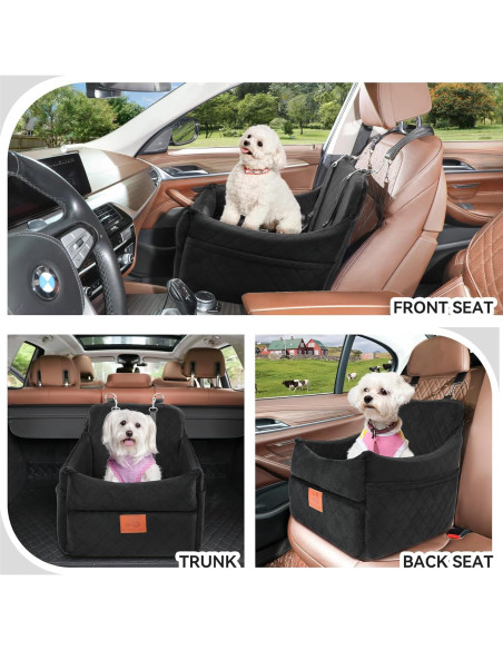 Asiento Elevador para Perros GL GLENSLAVE Negro hasta 15.88kg