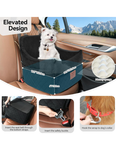 Asiento Elevador para Perros GL GLENSLAVE Negro hasta 15.88kg