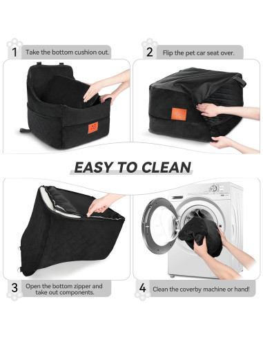 Asiento Elevador para Perros GL GLENSLAVE Negro hasta 15.88kg