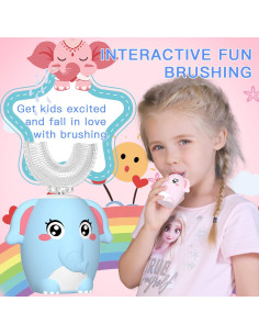 Cepillo de dientes eléctrico ELOTAME K16 para niños 2-7 años 2