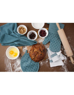 Juego de 2 agarraderas de silicona Sticky Toffee azul 17.78x22.86cm 2